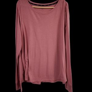 ZELOS XXL Light Pink  Active Shirt with thumb cut outs in sleeves